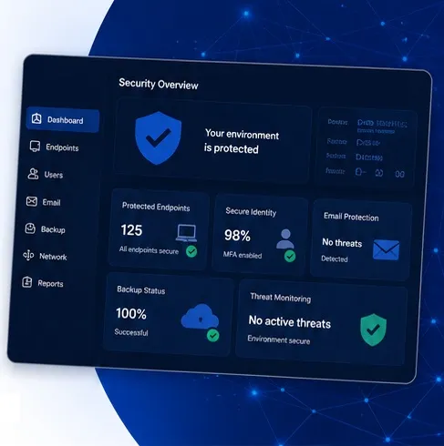 DiskIT cybersecurity and managed IT security dashboard